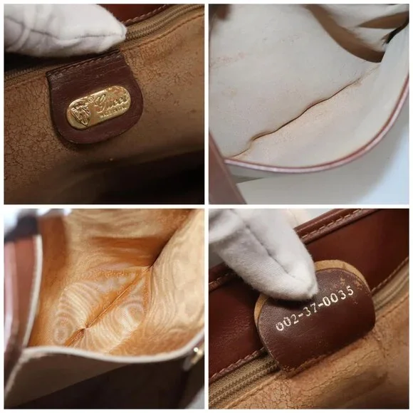 GUCCI Micro GG Supreme Tote Bag PVC Beige Gold 002 37 0035 Auth ep10439 - Picture 13 of 15